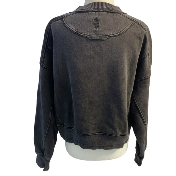 Free People Charcoal Crew Neck Sweater - Picture 13 of 16
